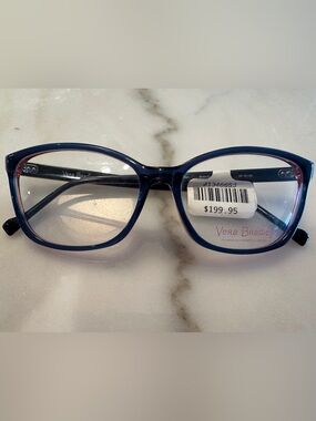 Vera Bradley Tamlyn Butterfly Flutter Blue Floral Eyeglass Frames - NWT